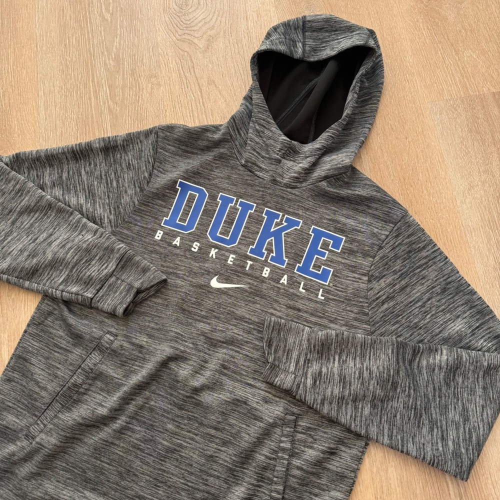 Nike‎ Duke Basketball Dri-FIT Hoodie Mens Medium Grey Pullover Sweatshirt